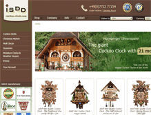 Tablet Screenshot of cuckoo-clock.com